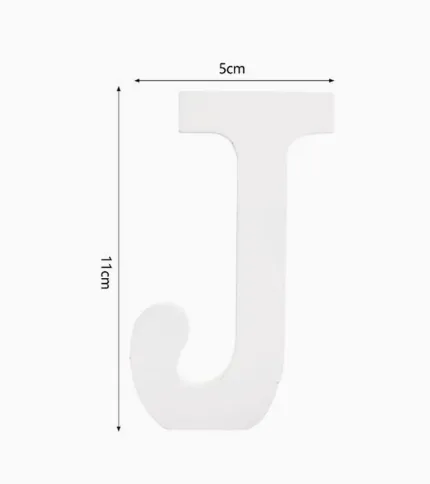 LETRA «J» DE MADERA - 1