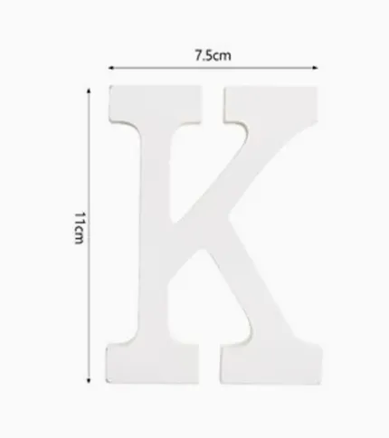 LETRA «K» DE MADERA - 1