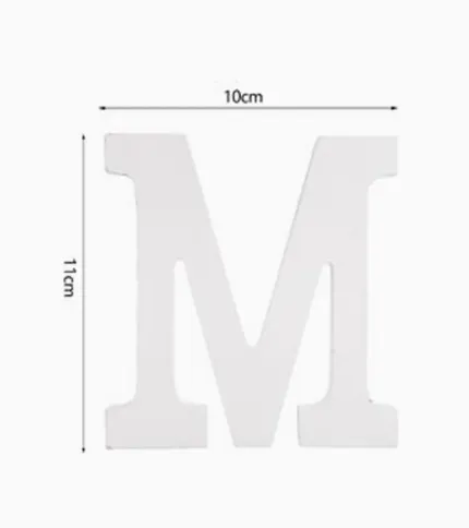 LETRA «M» DE MADERA - 1