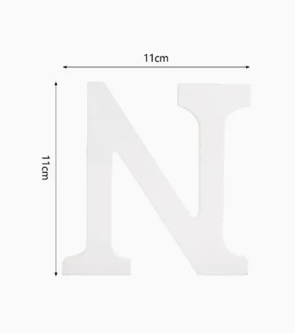 LETRA «N» DE MADERA - 1