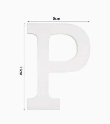 LETRA «P» DE MADERA - 1