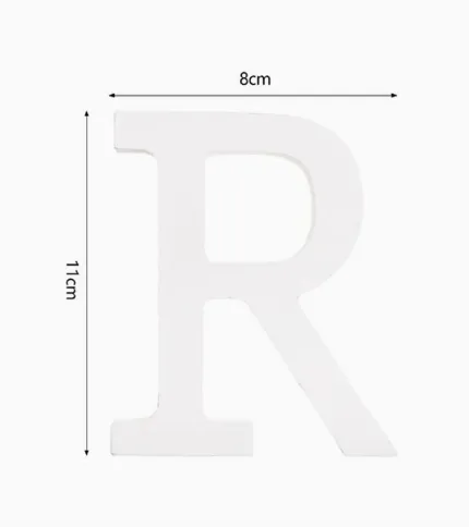 LETRA «R» DE MADERA - 1