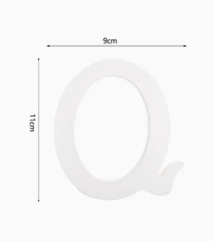LETRA «Q» DE MADERA - 1