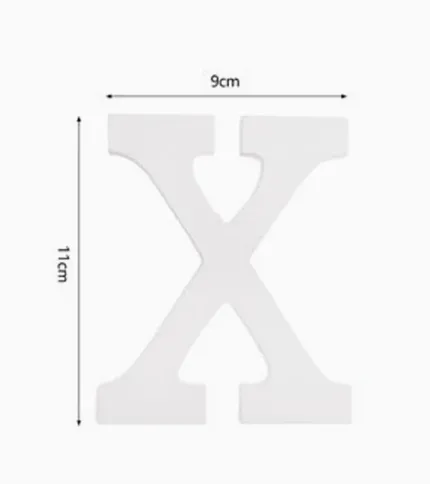 LETRA «X» DE MADERA - 1