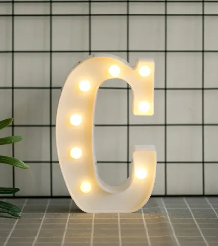 LETRAS CON LUCES LED «C» - 1