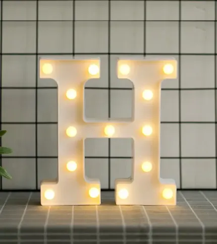 LETRAS CON LUCES LED «H» - 1