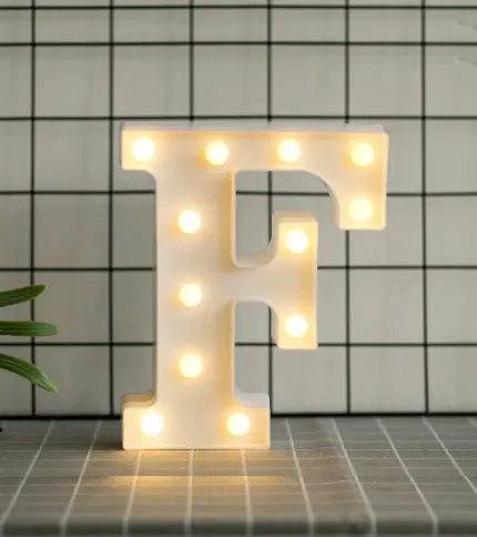 LETRAS CON LUCES LED «F» - 1