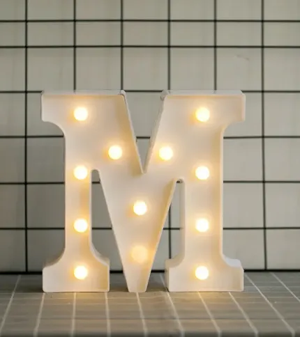 LETRAS CON LUCES LED «M» - 1