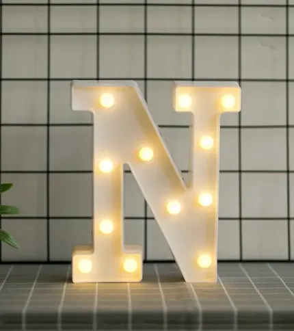 LETRAS CON LUCES LED «N» - 1