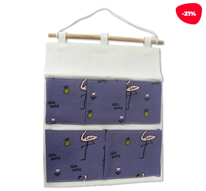 ORGANIZADOR COLGANTE 5 SEPARADORES 35X52CM - 1