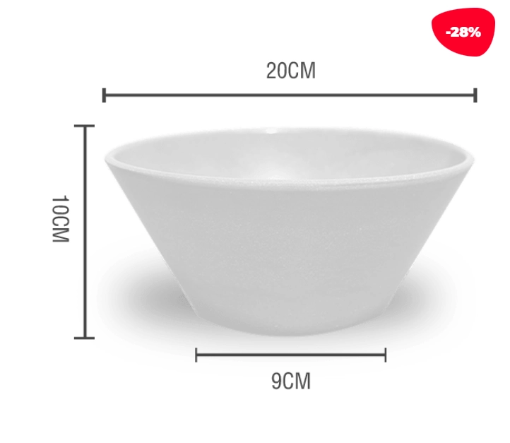MACETERO PLASTICO JASPEADO BLANCO 20X10X9CM - 1