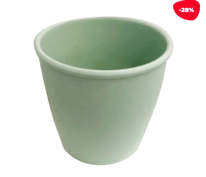MACETERO PLASTICO LISO VERDE 15.5X10.8X14.5CM - 1