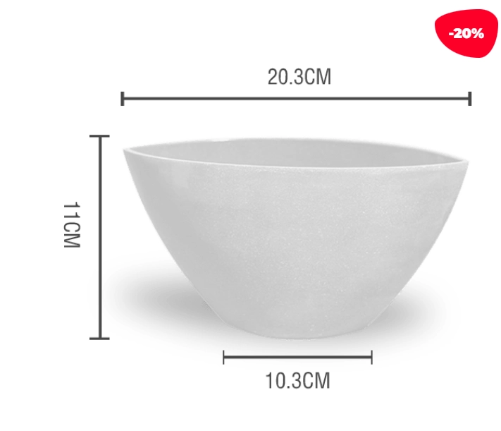 MACETERO PLASTICO LISO 20.3X11X10.3CM - 1