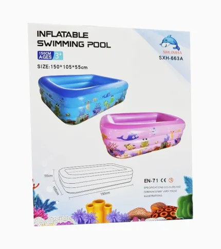 PISCINA INFLABLE 150X105X55CM - 1
