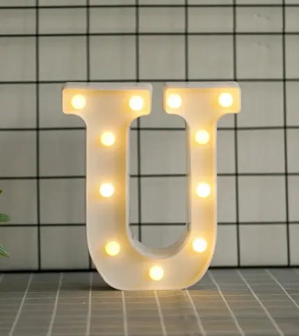 LETRAS CON LUCES LED «U» - 1