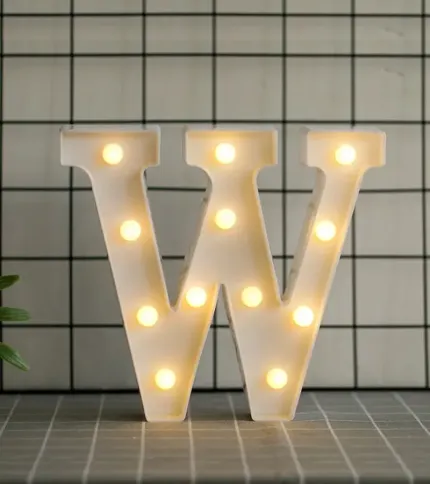 LETRAS CON LUCES LED «W» - 1