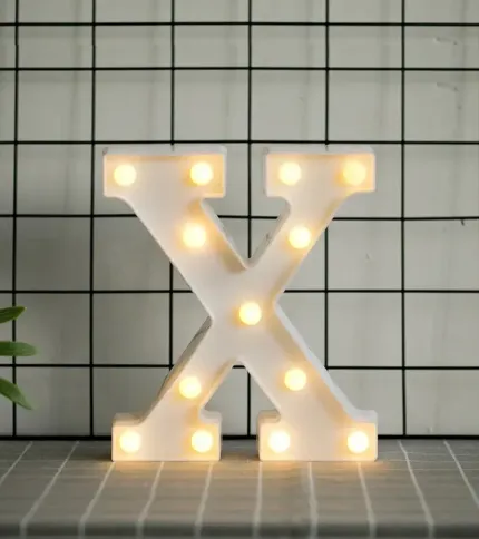 LETRAS CON LUCES LED «X» - 1