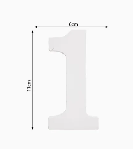 NÚMERO «1» DE MADERA - 1