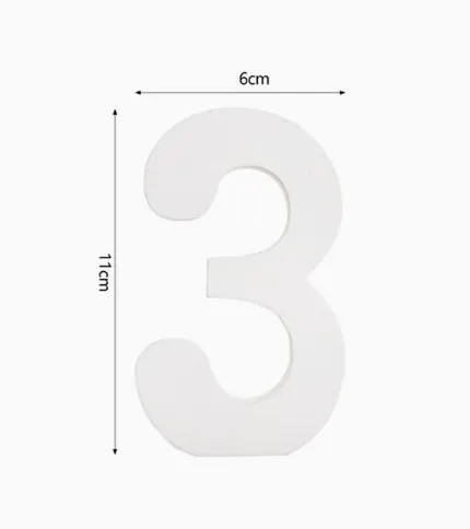 NÚMERO «3» DE MADERA - 1