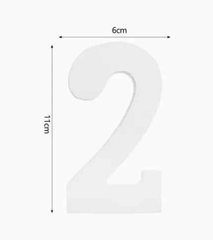 NÚMERO «2» DE MADERA - 1