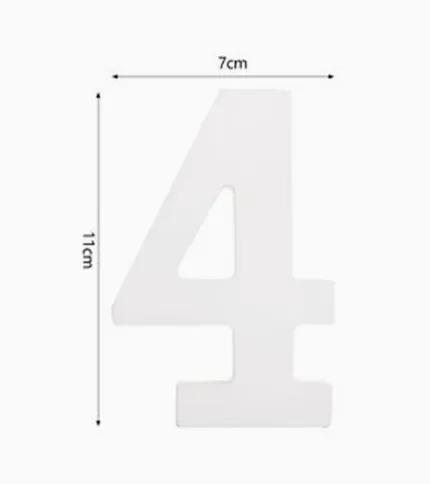 NÚMERO «4» DE MADERA - 1