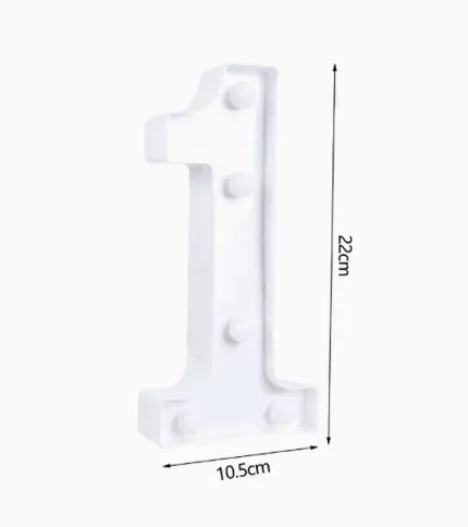 NÚMEROS CON LUCES LED «1» - 1