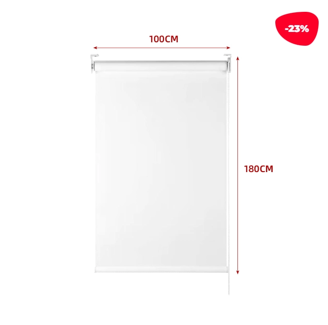 CORTINA ROLLER BLACK-OUT BLANCO 100X180CM - 1
