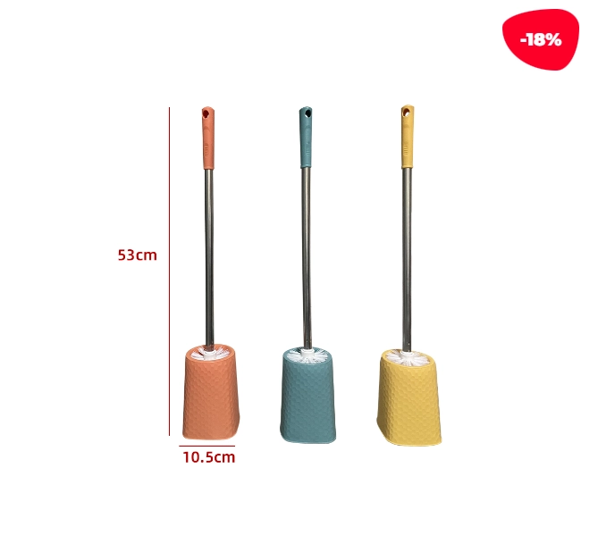 CEPILLO LIMPIADOR WC LISO PLASTICO 10.5X53CM - 1