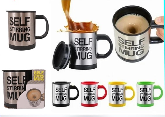TAZA REVOLVEDORA MEZCLADORA DE LÍQUIDOS COLORES SURTIDOS - 1