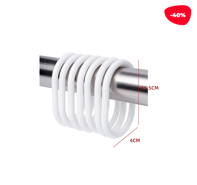 ARGOLLAS PARA CORTINAS DE BAÑO 4X15.5CM - 1
