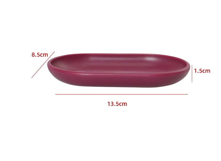 JABONERA COLOR BURDEO 13.5X8.5X2CM - 1