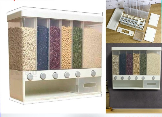 DISPENSADOR DE CEREALES Y MENESTRAS 6 NIVELES - 1