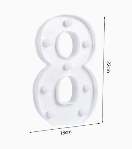 NÚMEROS CON LUCES LED «8» - 1