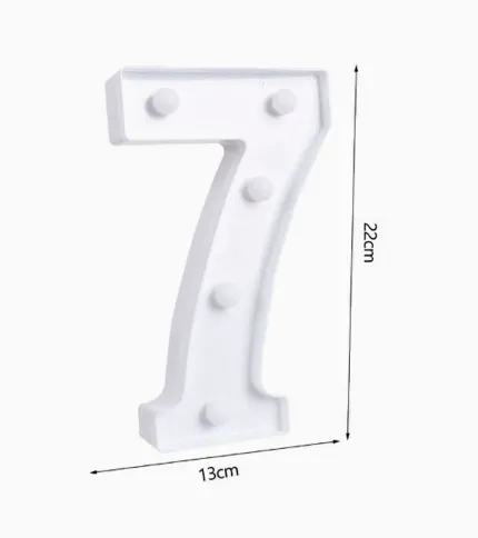 NÚMEROS CON LUCES LED «7» - 1