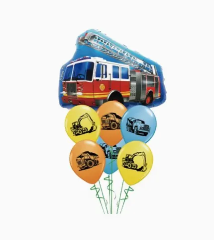 SET DE GLOBOS CARRO BOMBEROS - 1