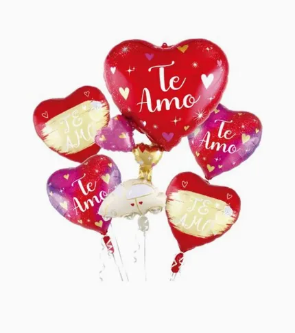 SET DE GLOBOS CORAZONES - 1