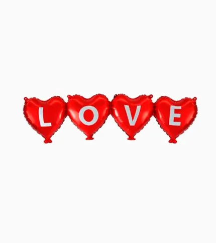SET DE GLOBOS CORAZÓN LOVE - 1