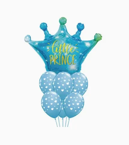 SET DE GLOBOS CORONA AZUL - 1