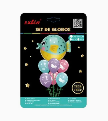 SET DE GLOBOS PEZ - 1