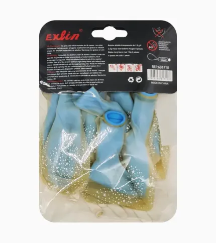 SET GLOBOS COLOR CELESTE - 1
