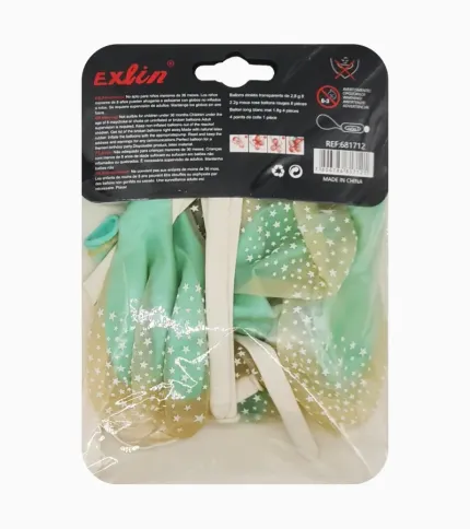SET GLOBOS COLOR VERDE MENTA - 1