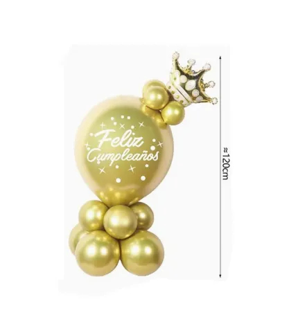 SET GLOBOS DORADO - 1
