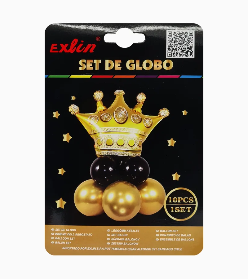 SET GLOBOS FORMA CORONA - 1