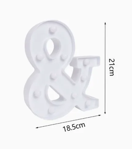 SIGNO AMPERSAND CON LUCES LED «&» - 1