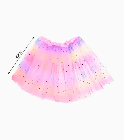 TUTU ARCOÍRIS LENTEJUELAS 40CM - 1