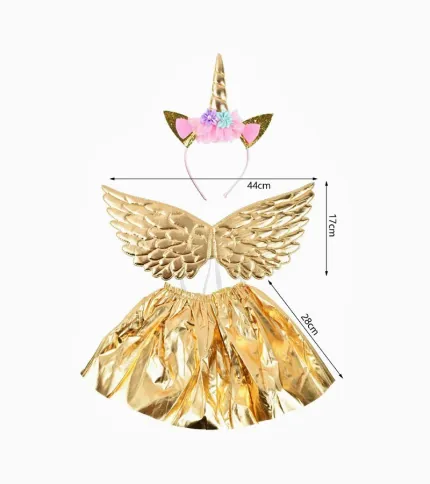 TUTU DORADO CON ALAS - 1