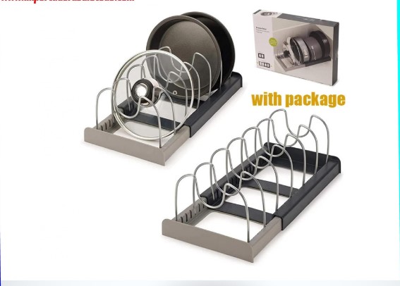RACK ORGANIZADOR DE OLLAS EXPANDIBLE MENAJE TABLAS TAPAS - 1