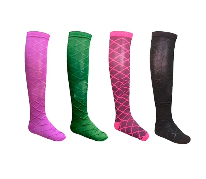 CALCETINES DE MUJER BUCANERAS DISEÑO DE ROMBOS | 12 UNID - 1