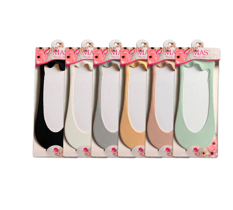CALCETINES MUJER INVISIBLE LISO TALLA 36-39 12 UNID - 1