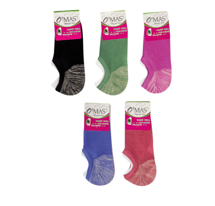 CALCETINES MUJER INVISIBLE CON COBRE SIN REMALLADO 12 UNID 36-39 - 1